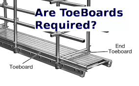 toeboards are usually ___ inches high and used on landings and balconies.